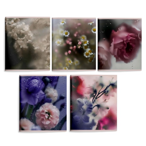 Тетрадь 48л. кл. ТОК48-ЦЗС Цветы за стеклом "Дава"