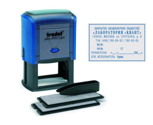 Штамп самонаборный  8 строк Trodat 4927 "Дава"