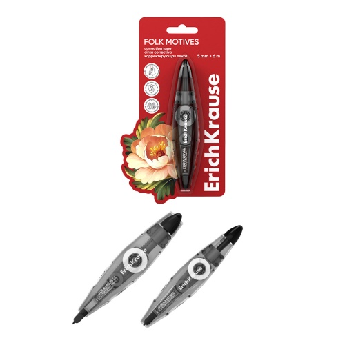 Корректор-лента 5мм*6м ErichKrause 65026 Фолк-мотивы / Folk Motives "Дава"