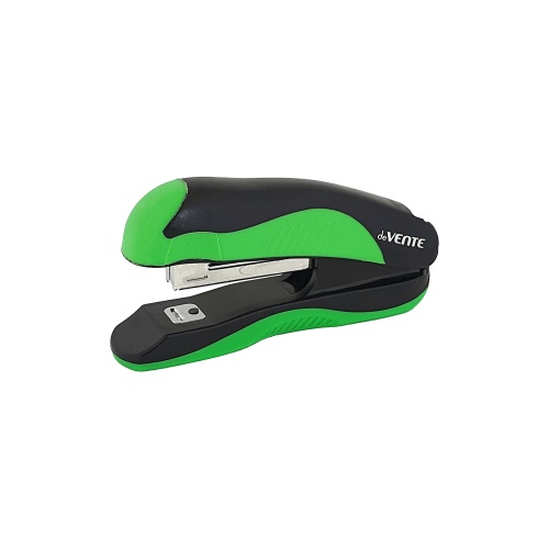 Степлер №10 deVENTE 4142001 MonoChrome до 12 листов неон зеленый "Дава"