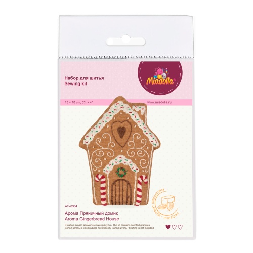 Набор для изготовления игрушек Miadolla AT-0384 Арома Пряничный домик "Дава"
