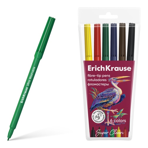 Фломастеры  6цв ErichKrause 61835 Сафари "Дава"