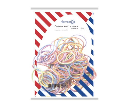 Резинка банковская для денег  200г. D60 Attomex 4152311 цветные "Дава"