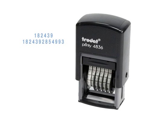 Штамп нумератор  6 разрядов 3мм Trodat 4836 "Дава"
