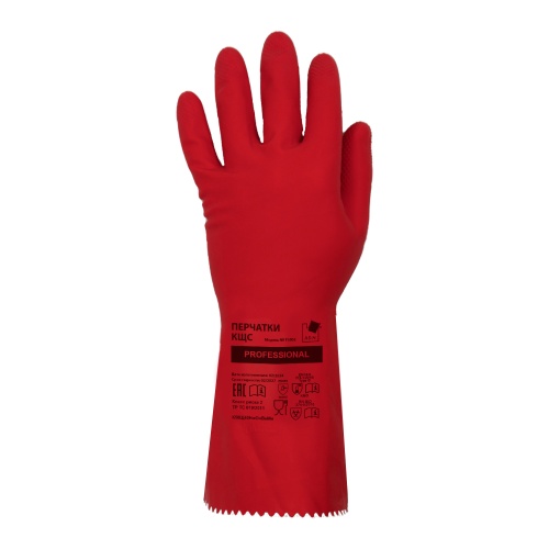 Перчатки латексные ADM Professional класс риска II КЩС-2, р-р 8 M, 777KHSC красные "Дава"