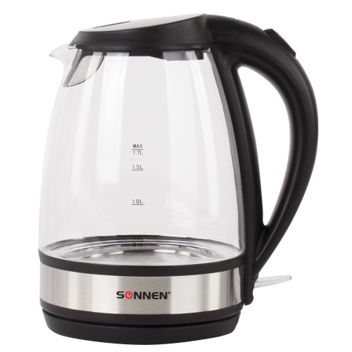 Чайник Sonnen KT-1201 451712 1,7л, 2200 Вт, закрытый нагревательный элемент "Дава"