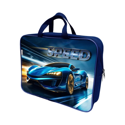 Папка-портфель А4 1 отделение Lamark Ускорение DC0125-23, с ручками, карман внутри, усил.дно "Дава"