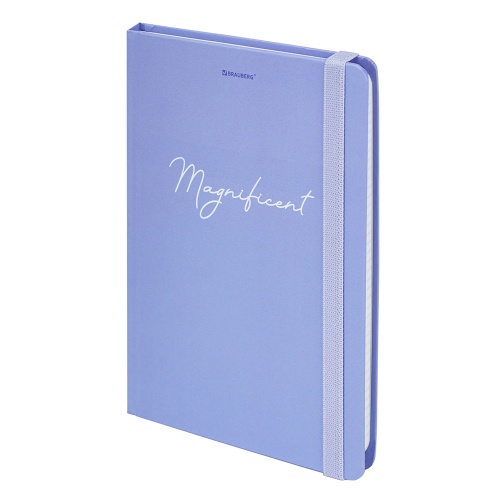 Бизнес-блокнот А5 96л Brauberg 115533 Пастель / Pastel, с резинкой, клетка "Дава"