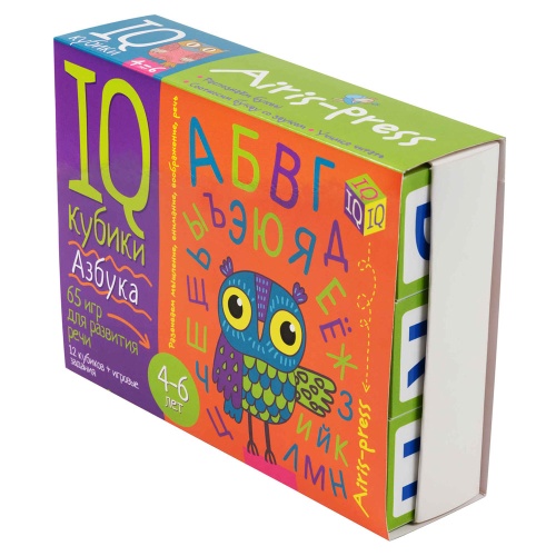 Игра Кубики IQ Азбука. Игры для развития речи 12 шт. 27244 "Дава"