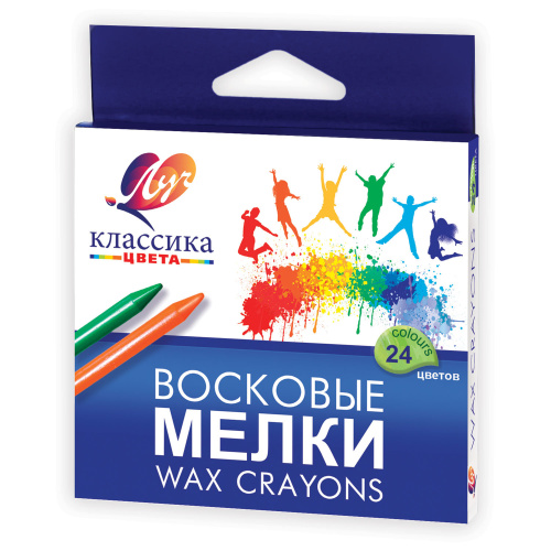 Мелки восковые 24 цв. Луч 12С862-08 Классика  "Дава"