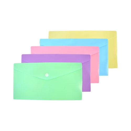 Папка-конверт на кнопке DL deVENTE 3071343 Pastel ассорти "Дава"