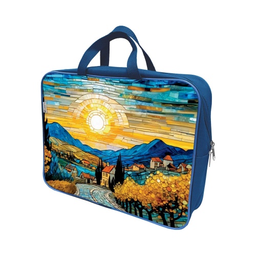 Папка-портфель А4 1 отделение Lamark Витражи DC0023-01, с ручками, карман внутри, усил.дно "Дава"