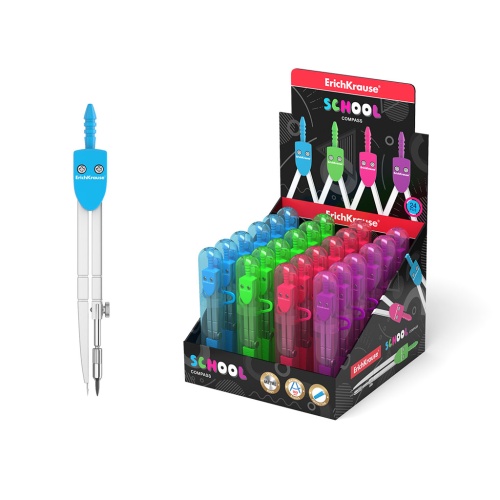 Циркуль ErichKrause 31526 School 120мм "Дава"