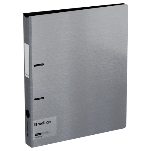 Папка на 2 кольцах А4/35мм Berlingo PPf_95102 Steel&Style серебристый металлик "Дава"