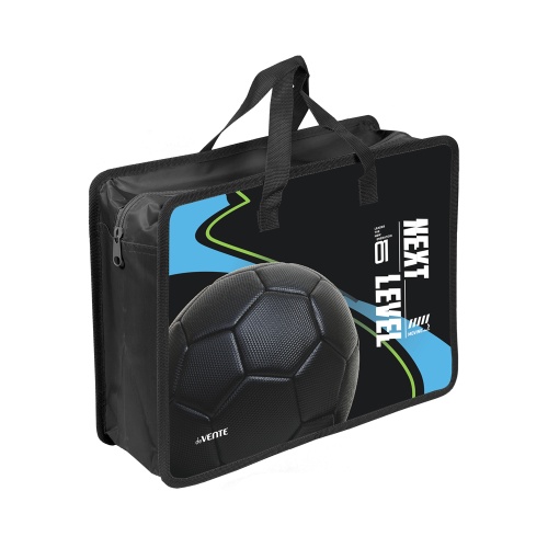 Папка с ручками на молнии пластик А4 deVENTE 8057611 Футбол нового Уровня / Next Level Football 10см "Дава"
