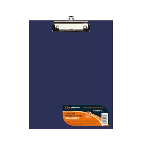 Клипборд (планшет) А4 Lamark CB0441-BL синий "Дава"