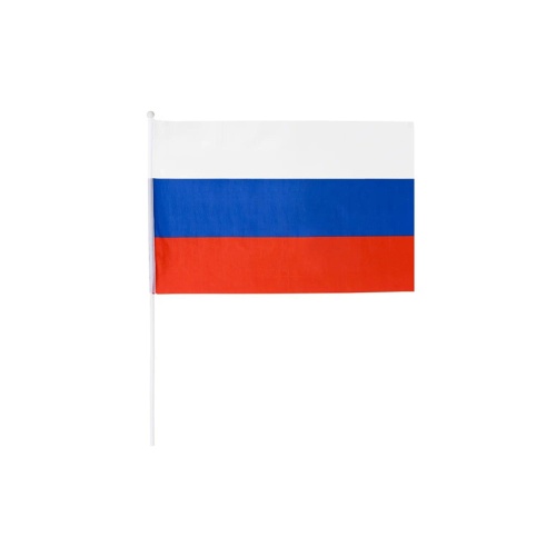 Флаг России 16*24см +флагшток Basir MC-3785/3000 "Дава"