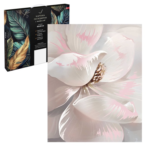 Набор для творчества Феникс+ 67977 картина по номерам с поталью Цветок 40*50см "Дава"