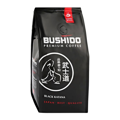 Кофе Bushido (Бушидо) Black Katana зерно 227г, м/у "Дава"