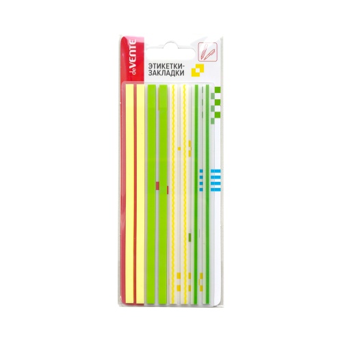 Закладки самоклеящиеся 140*5мм 8*20л deVENTE 2011421 желтые "Дава"