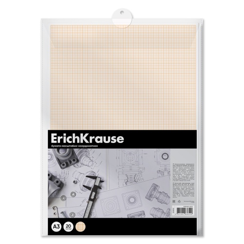 Бумага миллиметровая А3, 20л. ErichKrause 63652 "Дава"