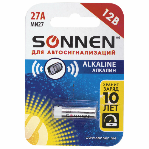 Батарейка Sonnen LR 27A BL1 "Дава"