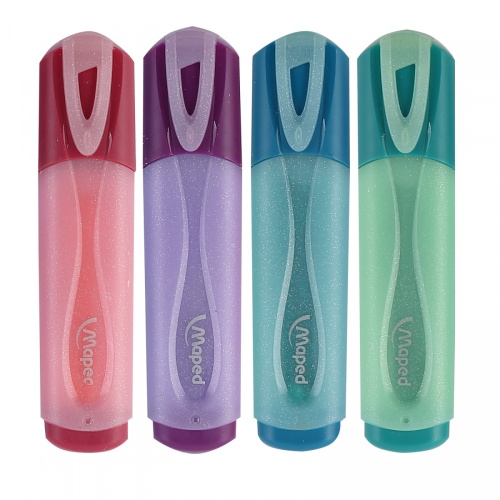 Текстмаркер Maped Fluo Peps Classic Glitter с блёстками, ассорти 742038 "Дава"