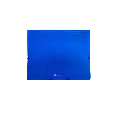 Папка пластиковая на резинках А4 Lamark Диамант TF0125-BL синяя "Дава"