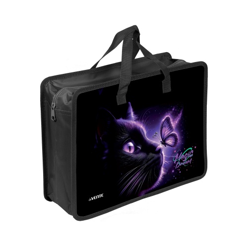 Папка с ручками на молнии пластик А4 deVENTE 8054633 Magic Dream / Волшебный сон 10см "Дава"