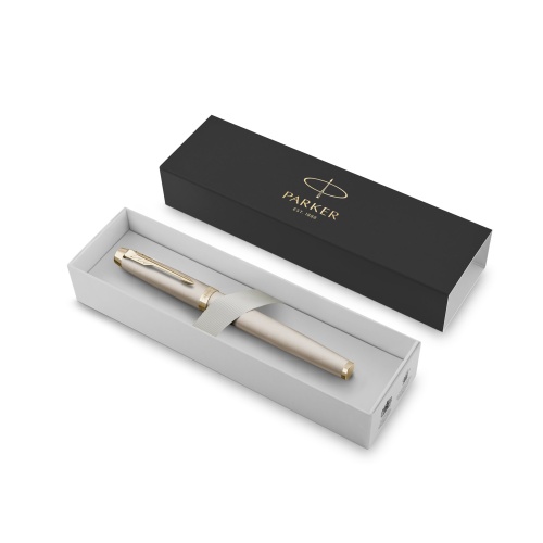Ручка Parker IM Professionals Monochrome Champagne- роллер 2172955 "Дава"