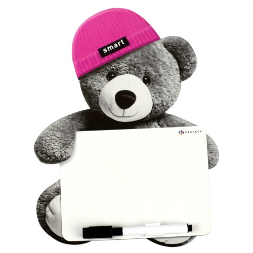 Доска магнитная 20*26,7см Феникс+ 71228 Мишка в шапочке "Дава"