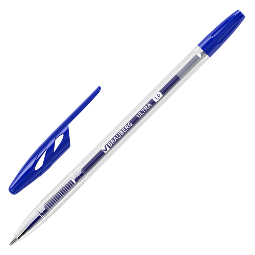 Ручка шариковая Brauberg 143558 Ultra 1мм, синяя "Дава"