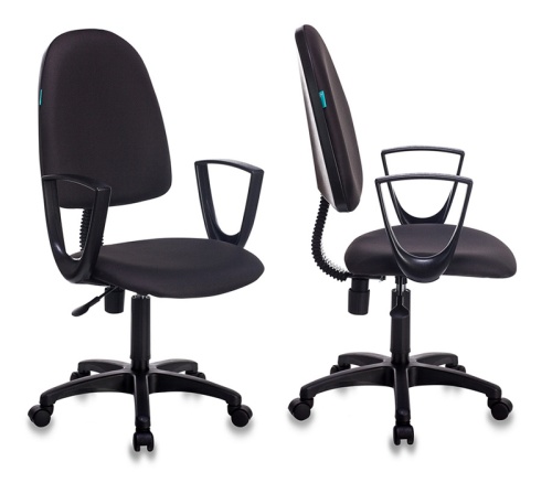 Кресло Бюрократ CH-1300N черный ткань, Престиж+ "Дава"