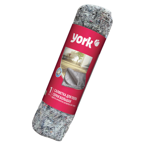 Тряпка для пола York 1шт. серое ХПП 60*75см 608406 "Дава"