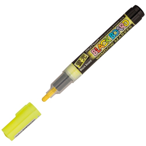 Маркер меловой MunHwa Black Board Marker BM-08 3мм на водной основе, желтый "Дава"