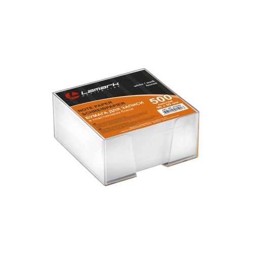 Блок для записей в подставке 9*9*5см Lamark NT0085 белый "Дава"