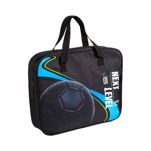 Папка с ручками на молнии ткань А4 deVENTE 8057668 Футбол нового уровня расширение 8см "Дава"