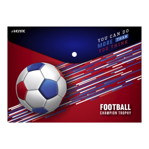 Папка-конверт на кнопке А4 deVENTE 3071545 Футбол / Football "Дава"