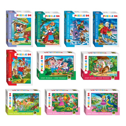 Пазлы   54 элемента Любимые герои-2 71034 "Дава"