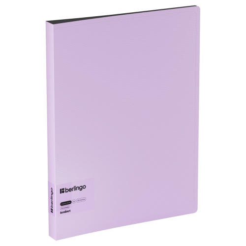 Папка пластиковая с  40-ю вкладышами Berlingo DB4_40507 Instinct лаванда "Дава"