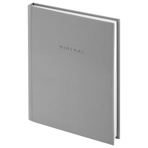 Записная книжка А6 80л Brauberg 116445 Однотонный серый "Дава"