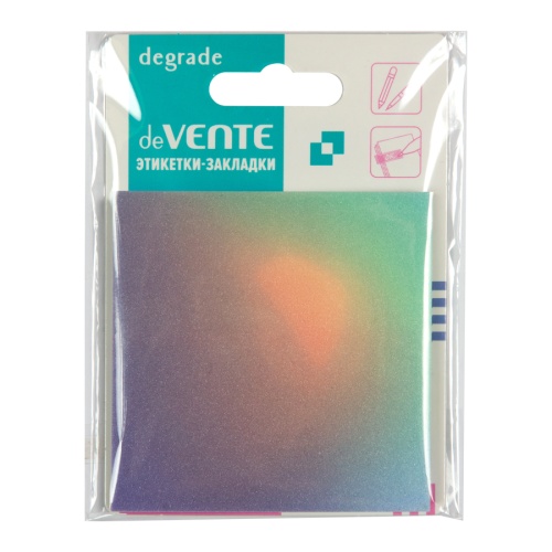 Блок самоклеящийся (стикер) 73*73мм 50л deVENTE 2011410 Degrade пластиковый прозрачный "Дава"