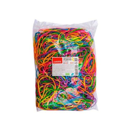 Резинка банковская для денег  500г. D60 deVENTE 4152316 цветные "Дава"