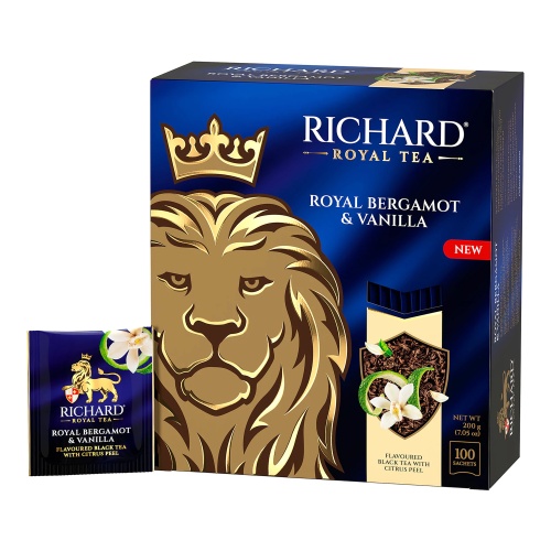 Чай Richard (Ричард) Royal Bergamot & Vanilla 100п*2г "Дава"