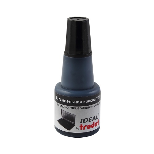 Штемпельная краска IDEAL by Trodat 7014 24мл, черная "Дава"