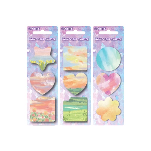 Блок самоклеящийся (стикер) 45*45мм 3*20л deVENTE 2010143 Aquarelle "Дава"