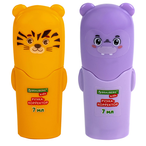 Корректор-ручка Brauberg Kids 272493 Зверята 7мл "Дава"