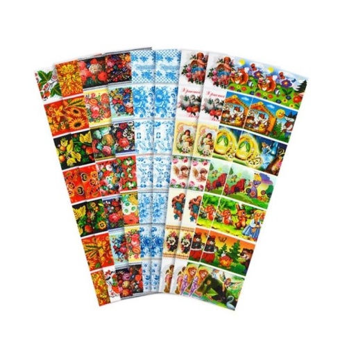 Наклейки термо пасхальные ассорти (3 шт) "Дава"