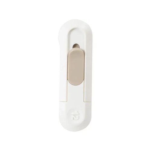 Нож канцелярский 12мм Deli ENS065-WH, пластик белый "Дава"