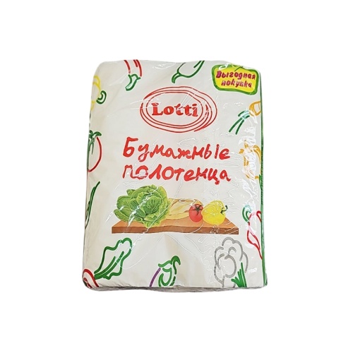 Бумага - полотенце 2-х слойные Lotti (Лотти) White 2 рулона "Дава"